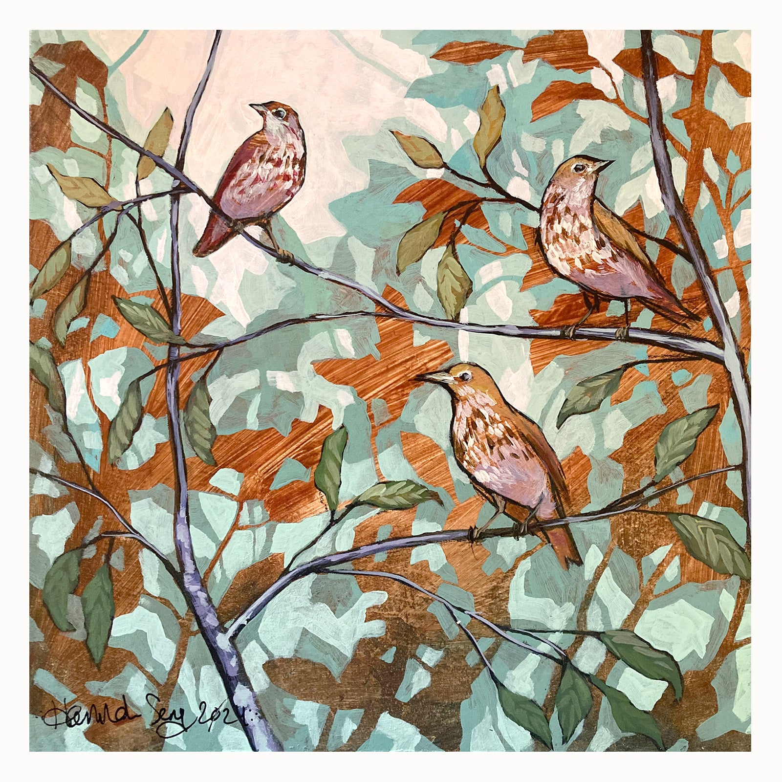 Hannah Seng nature inspired artwork at Lark & Key, Charlotte NC. Shop online or locally by appointment.