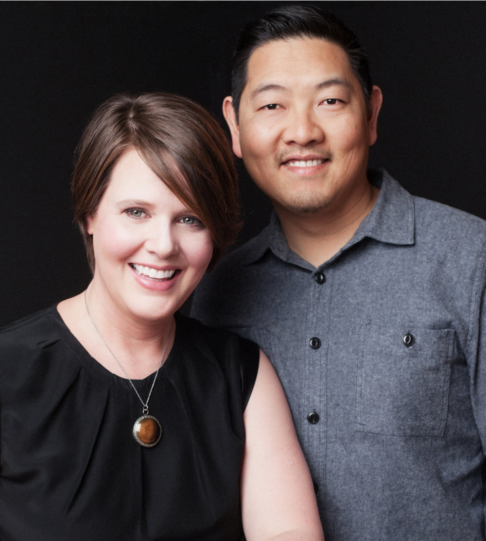 Sandy Snead and Duy Huynh, owners of Lark + Key art gallery in Charlotte NC.