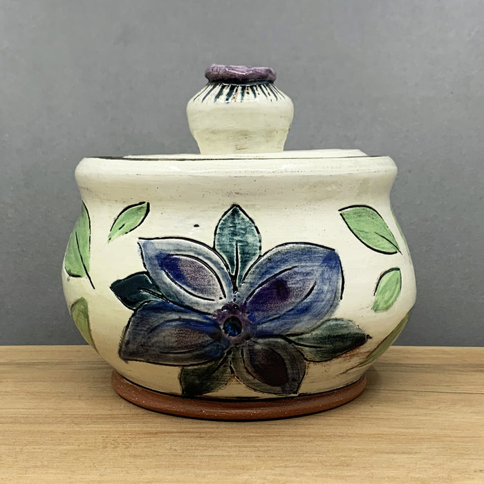 Blue Flower Jar
