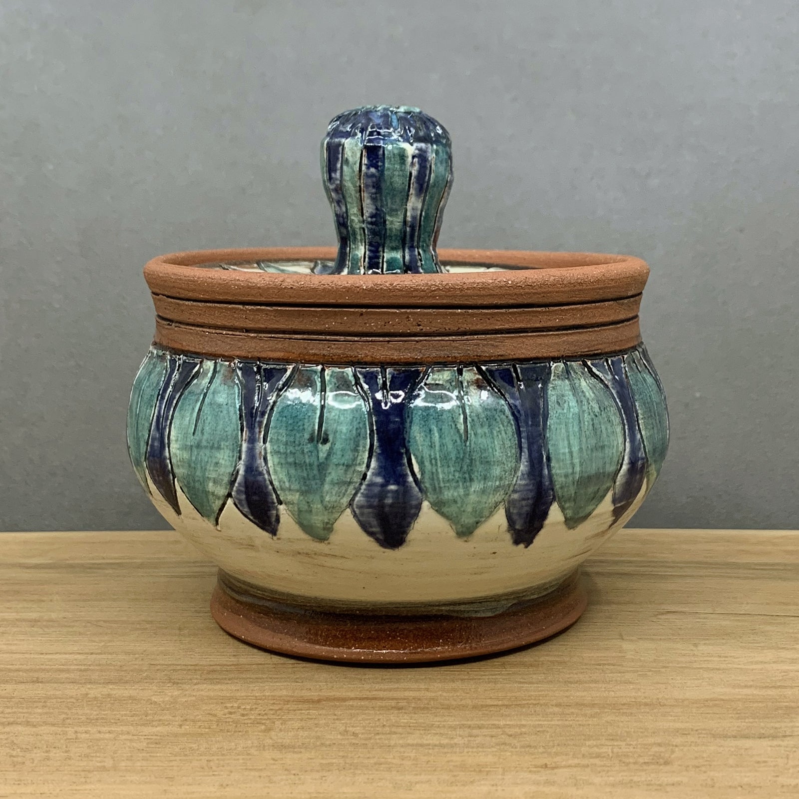 Blue Petals Jar