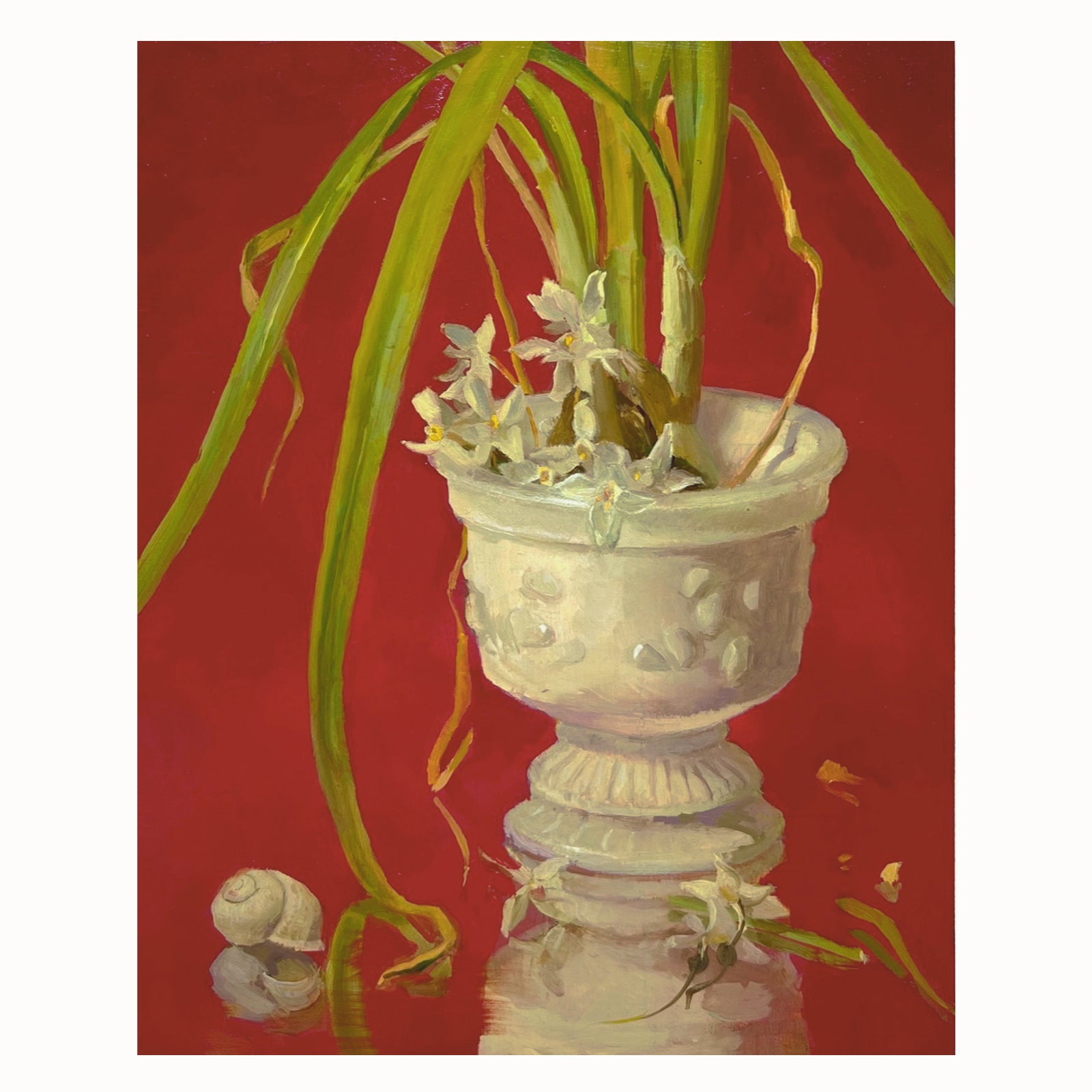 Still life, landscape, and the figure combine in Wendy Rouse’s paintings to present magic realism tempered by a hint of humor. Available at Lark and  Key art gallery, Charlotte NC. Online shopping and local appointments. 