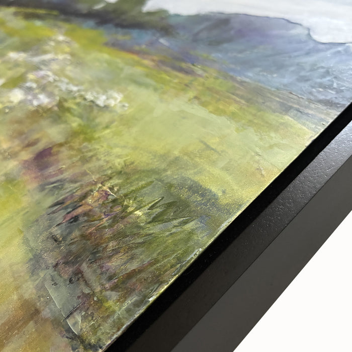 Painting and frame detail.