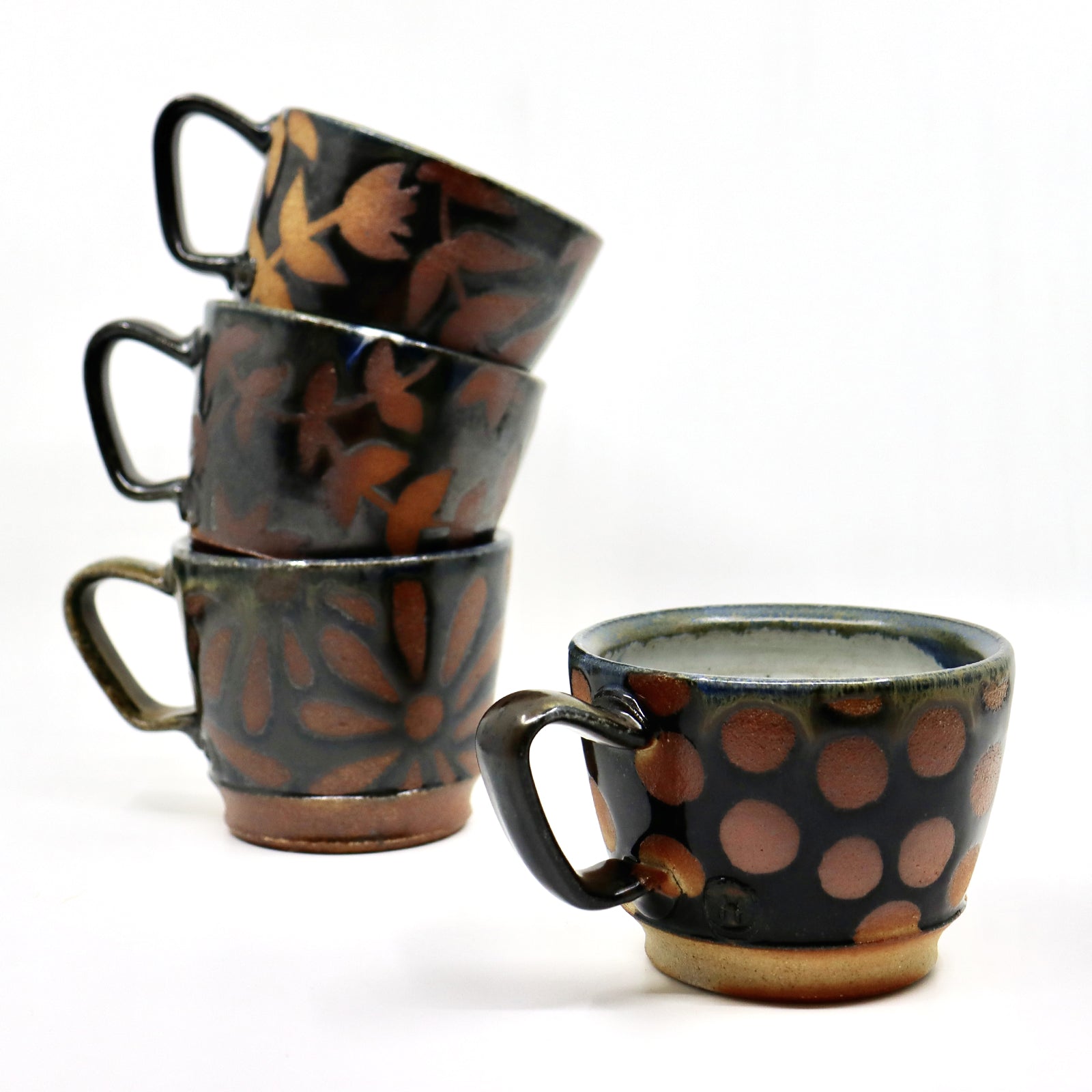 Handmade, wood-fired ceramic mugs from Heather Ossandon.