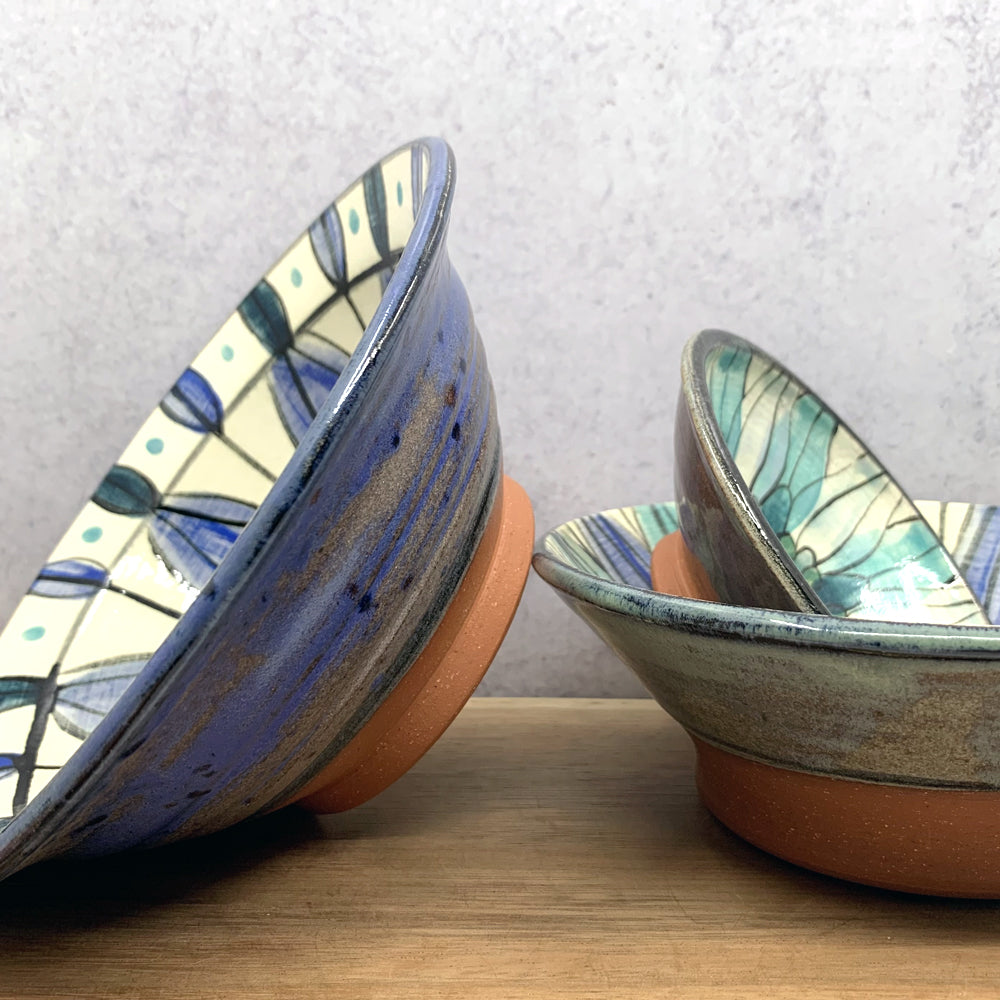 Handmade ceramic bowls by Molly Lithgo.