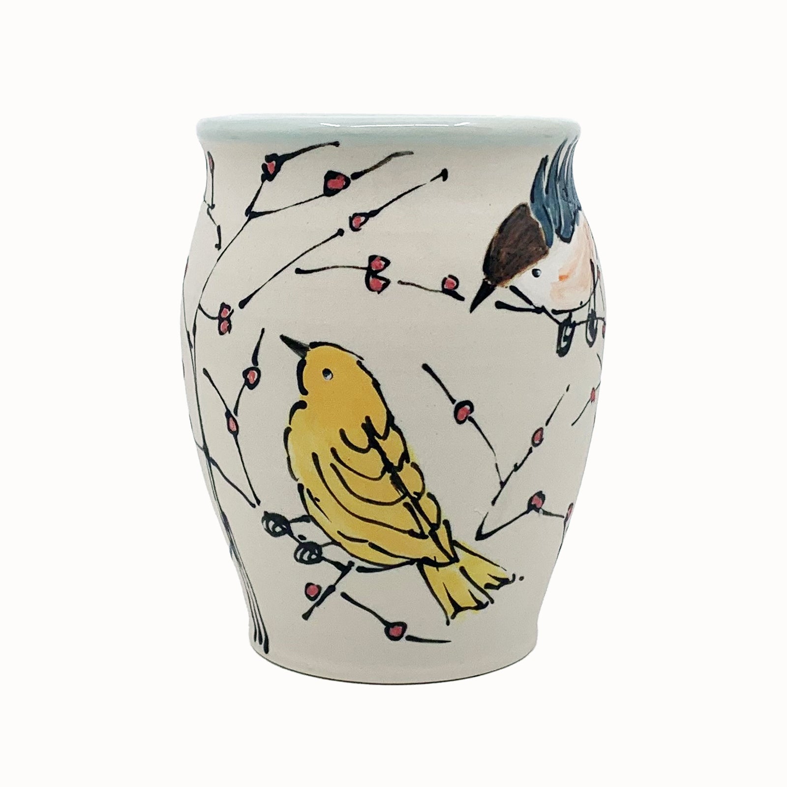 Backyard Birds Vase