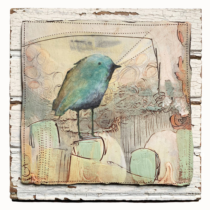 Bird themed ceramic wall art by Robin Ralston Frelier