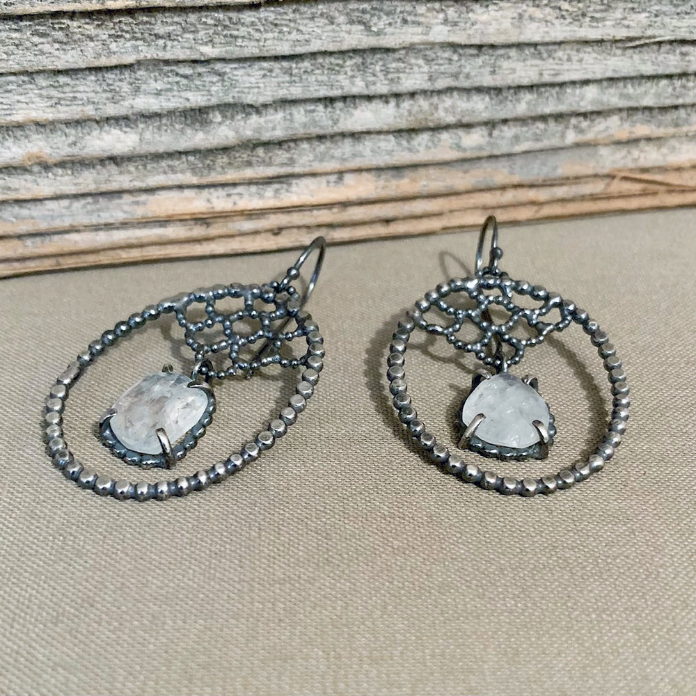 Lacy Moonstone Earrings